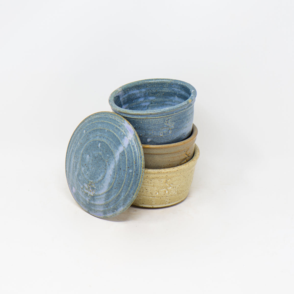 17 Fl Oz Stoneware Ramekin With Lid - 500ml Clay Cooking Pot For Oven Baking