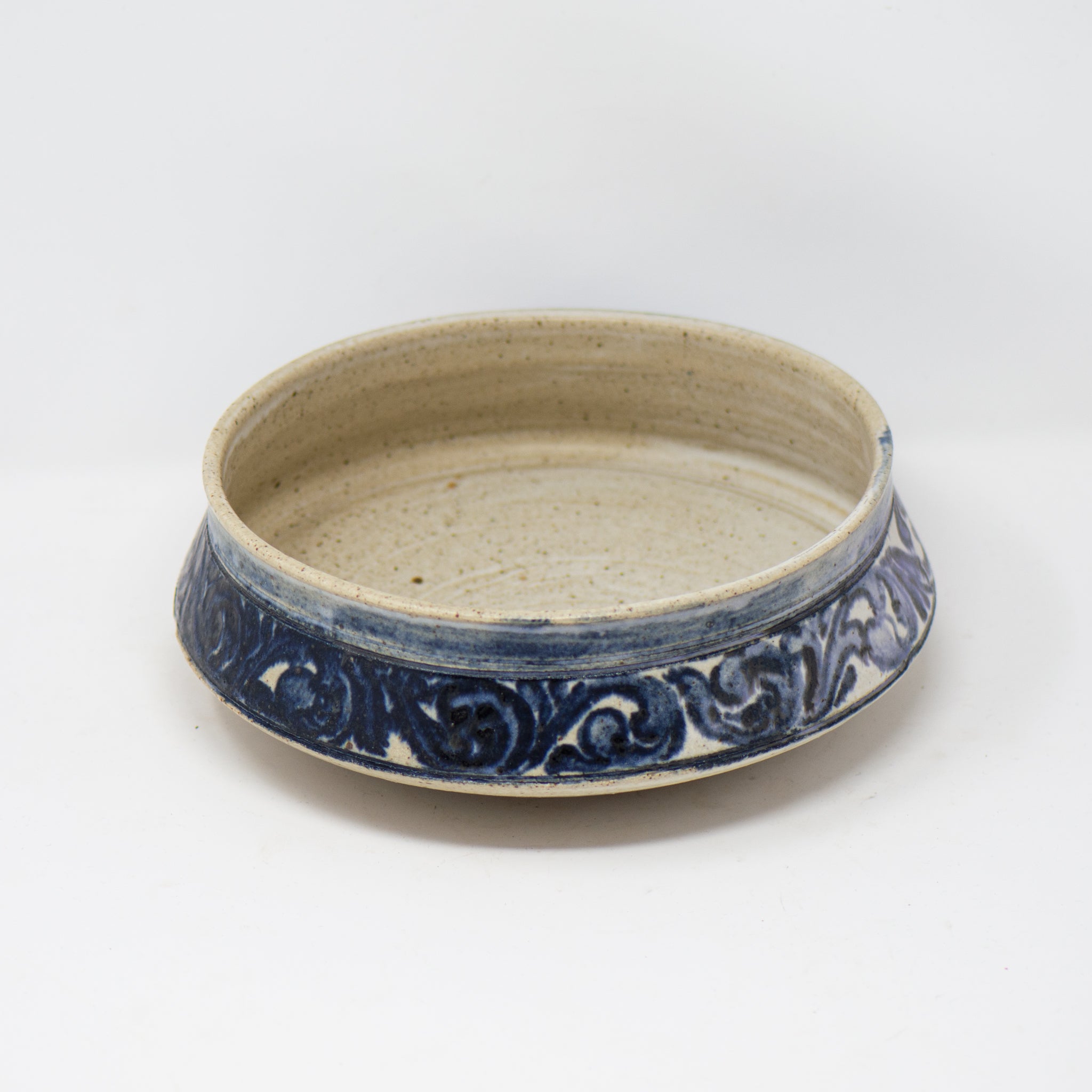 Rosemaled Rim Bowl