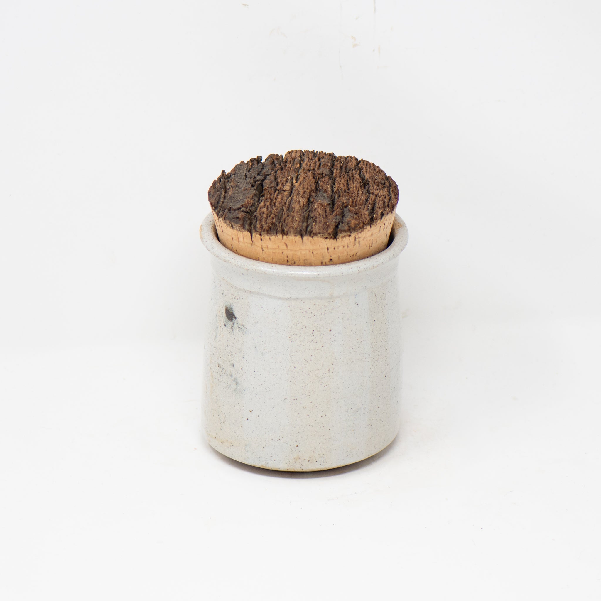 Short Umber Indigo Cork Jar