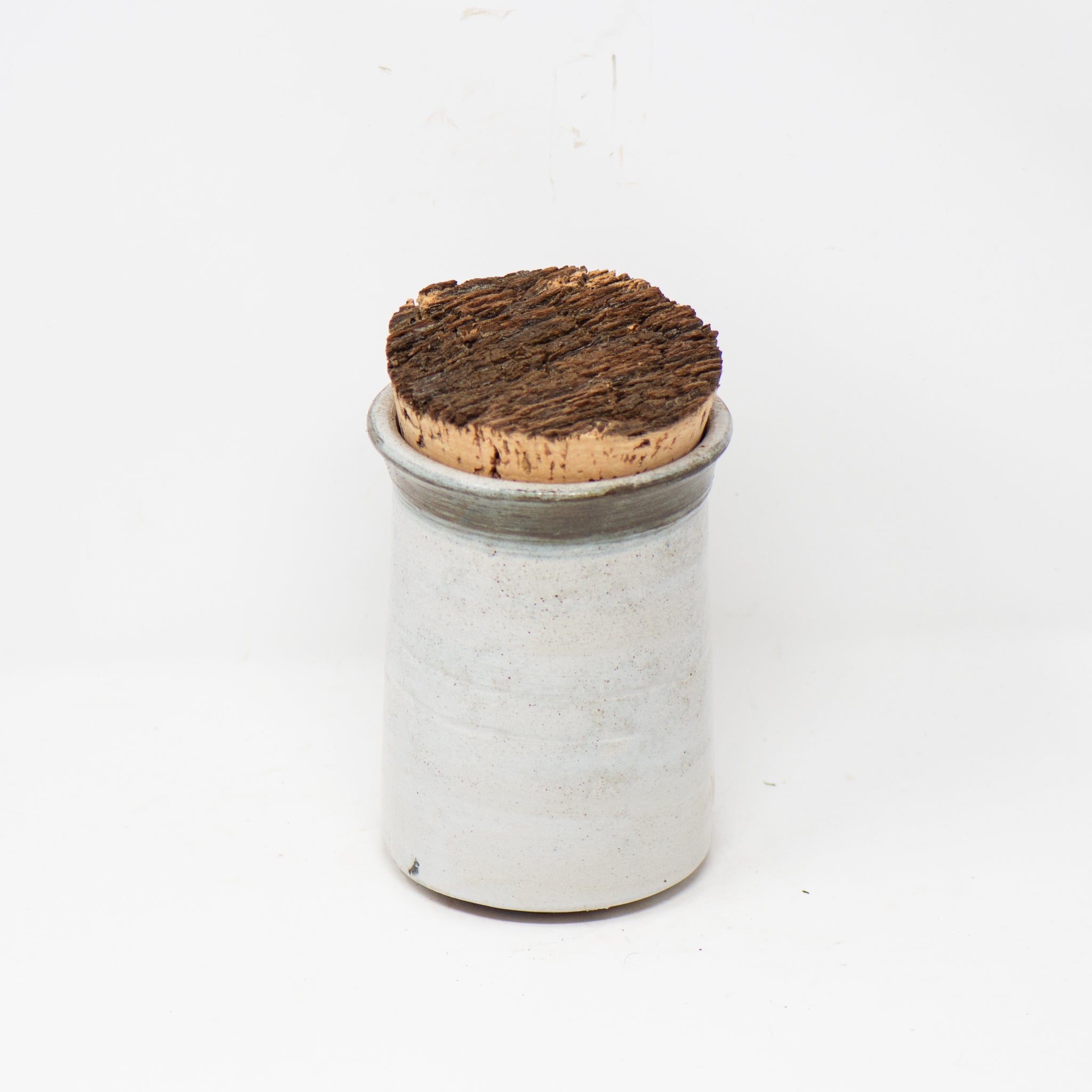 Short Umber Indigo Cork Jar