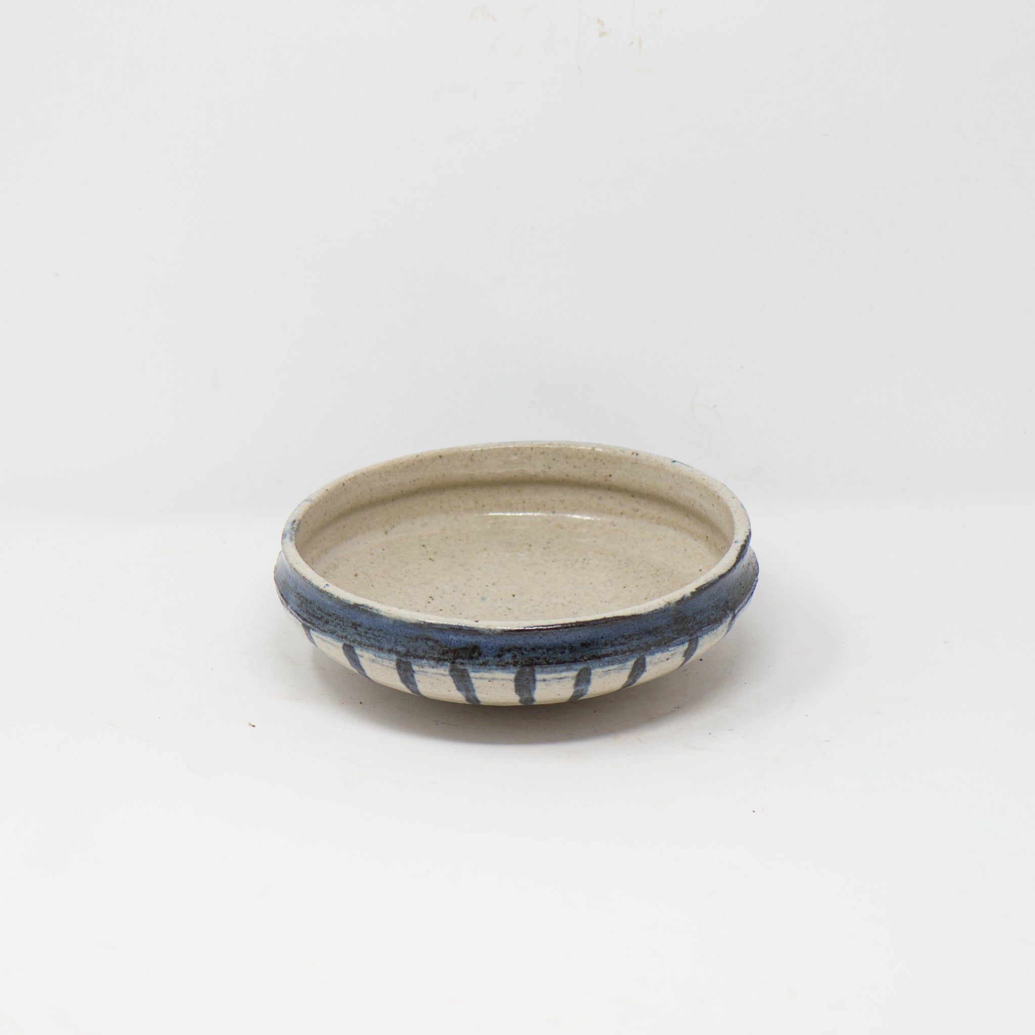 Cobalt Striped Bowl