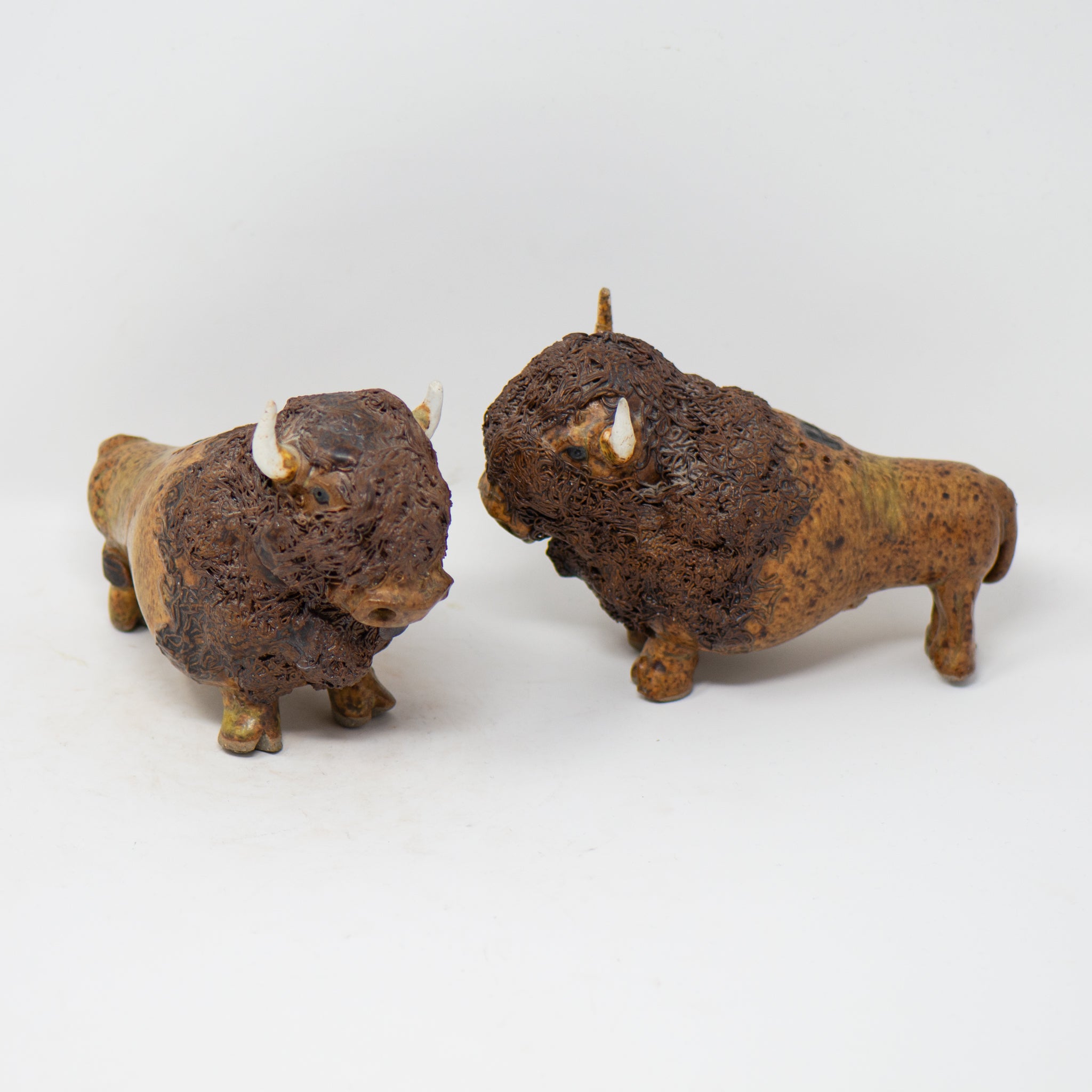 Vintage Buffalo Salt & Pepper Shakers