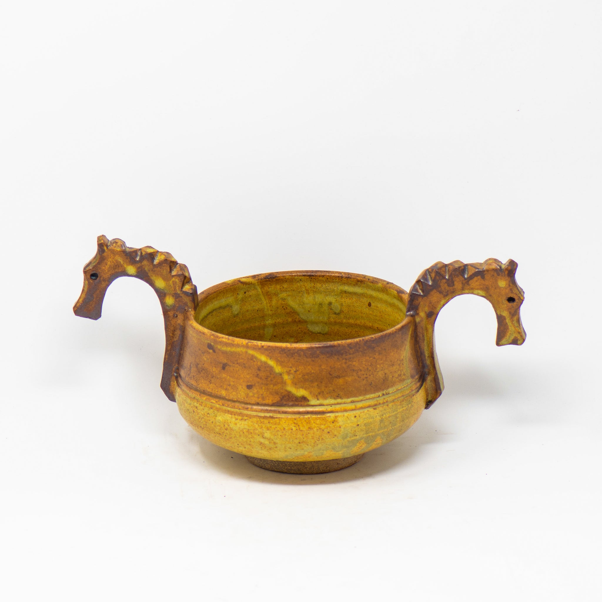 Large Two Horse Head Ale Bowl