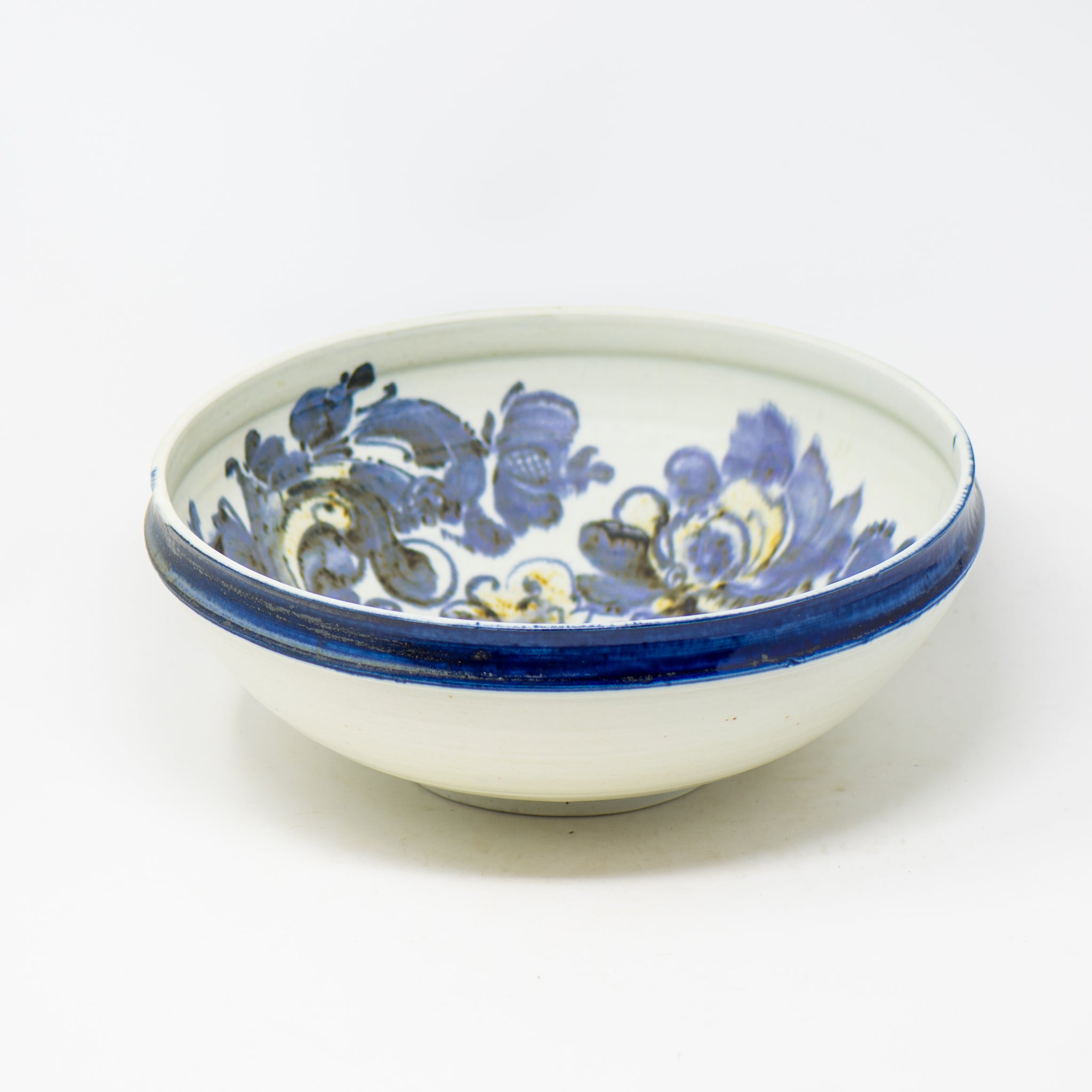 Large Porcelain Rosemaled Bowl