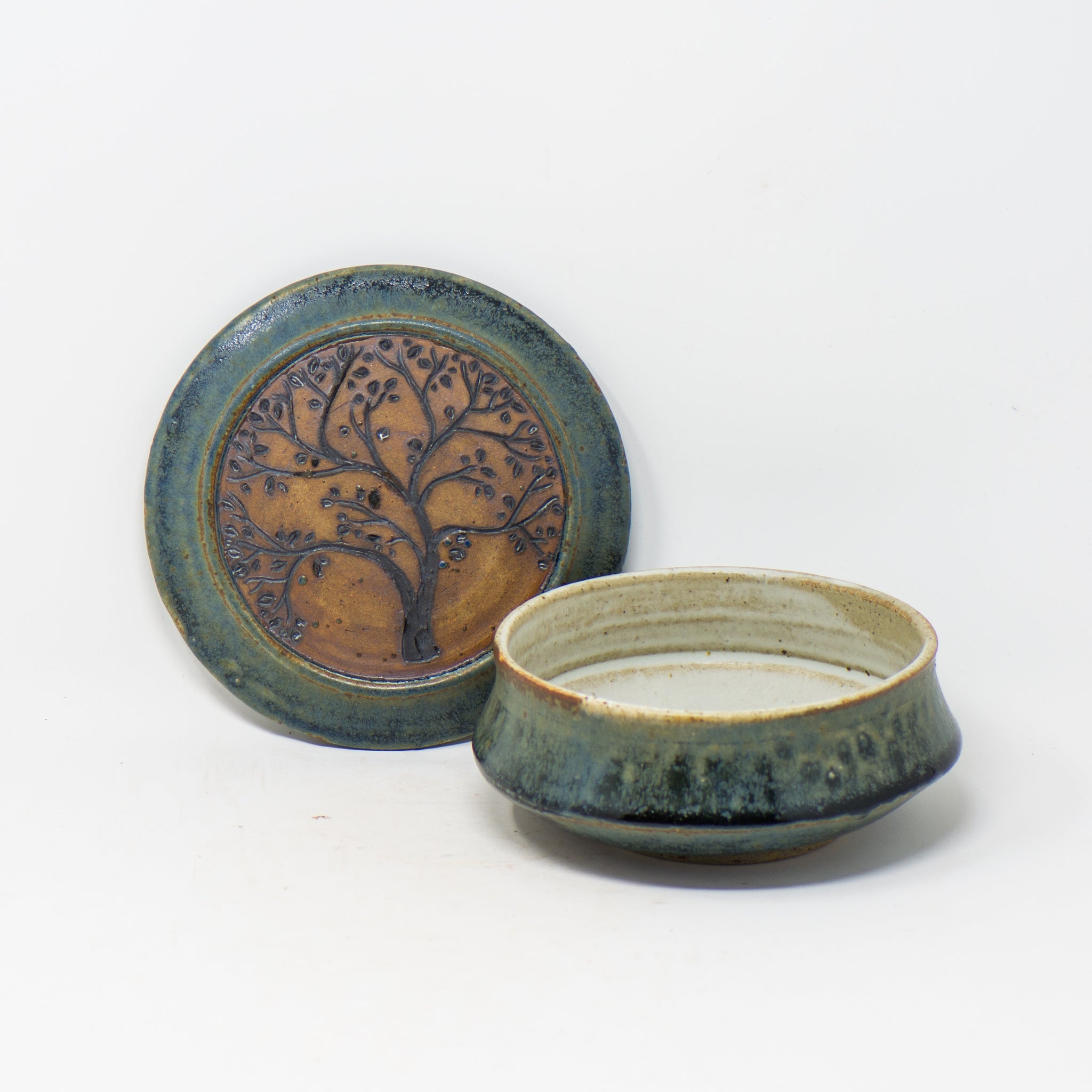 Spring Tree Lidded Bowl